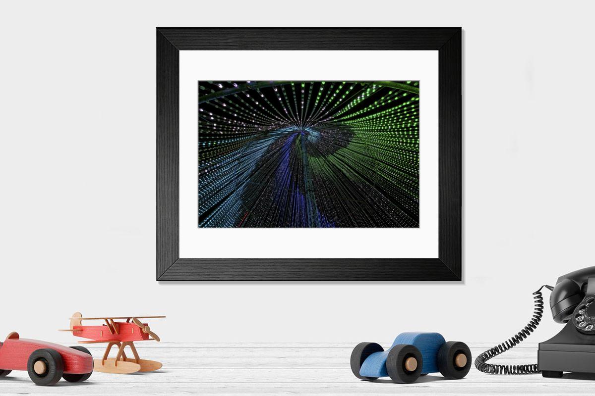 Shown hanging in a room: Modern 14"x12" (36x31cm)