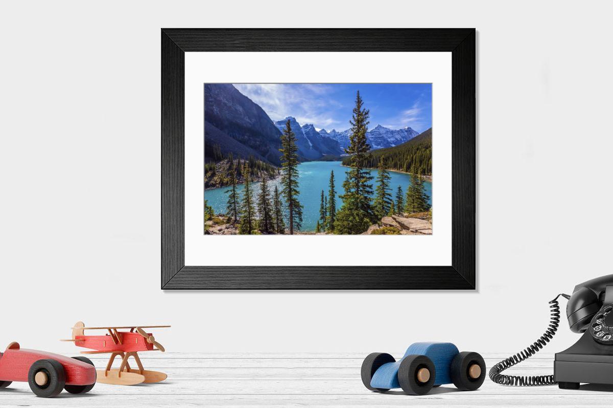 Shown hanging in a room: Modern 14"x12" (36x31cm)