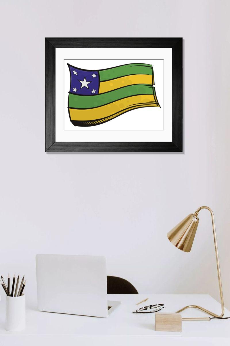 Shown hanging in a room: Modern 14"x12" (36x31cm)