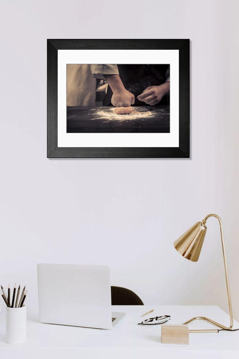 Shown hanging in a room: Modern 14"x12" (36x31cm)