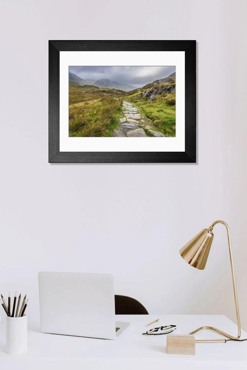 Shown hanging in a room: Modern 14"x12" (36x31cm)