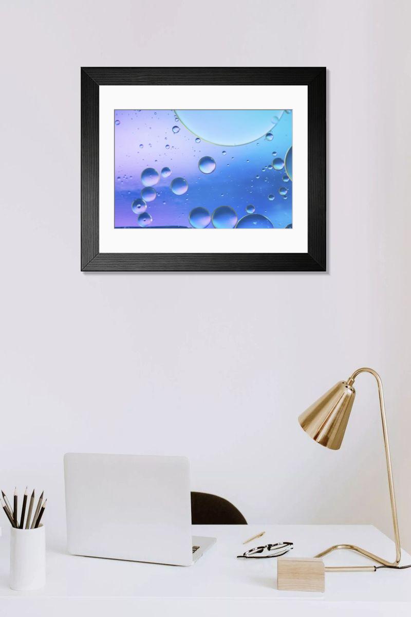 Shown hanging in a room: Modern 14"x12" (36x31cm)