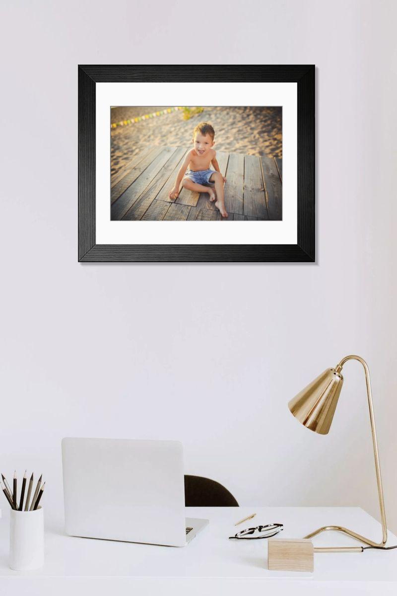 Shown hanging in a room: Modern 14"x12" (36x31cm)