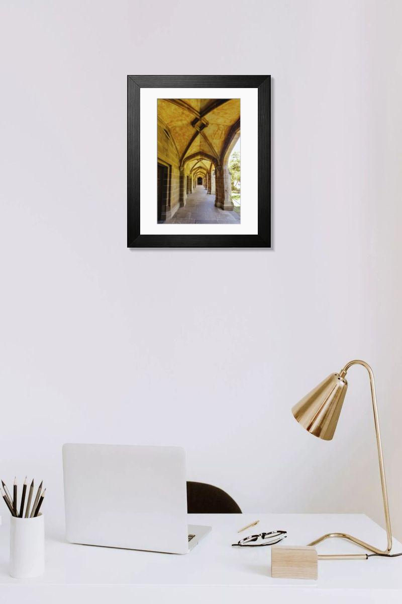 Shown hanging in a room: Modern 14"x12" (36x31cm)
