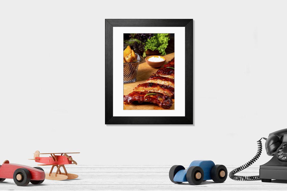Shown hanging in a room: Modern 14"x12" (36x31cm)