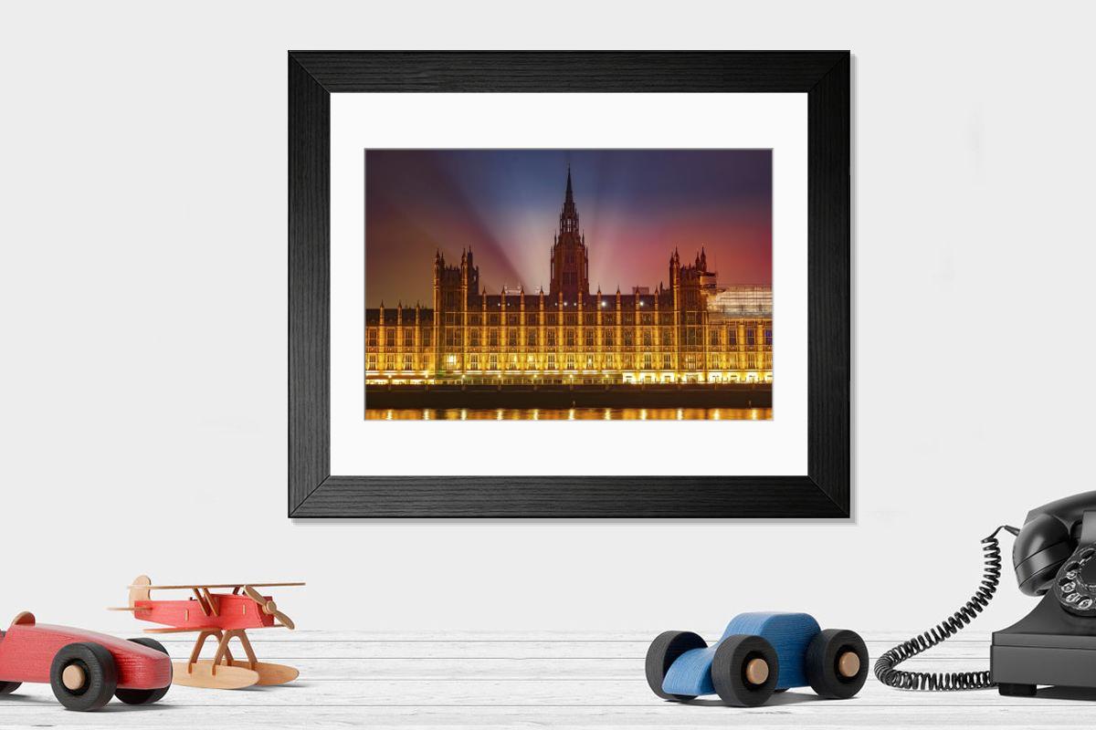 Shown hanging in a room: Modern 14"x12" (36x31cm)