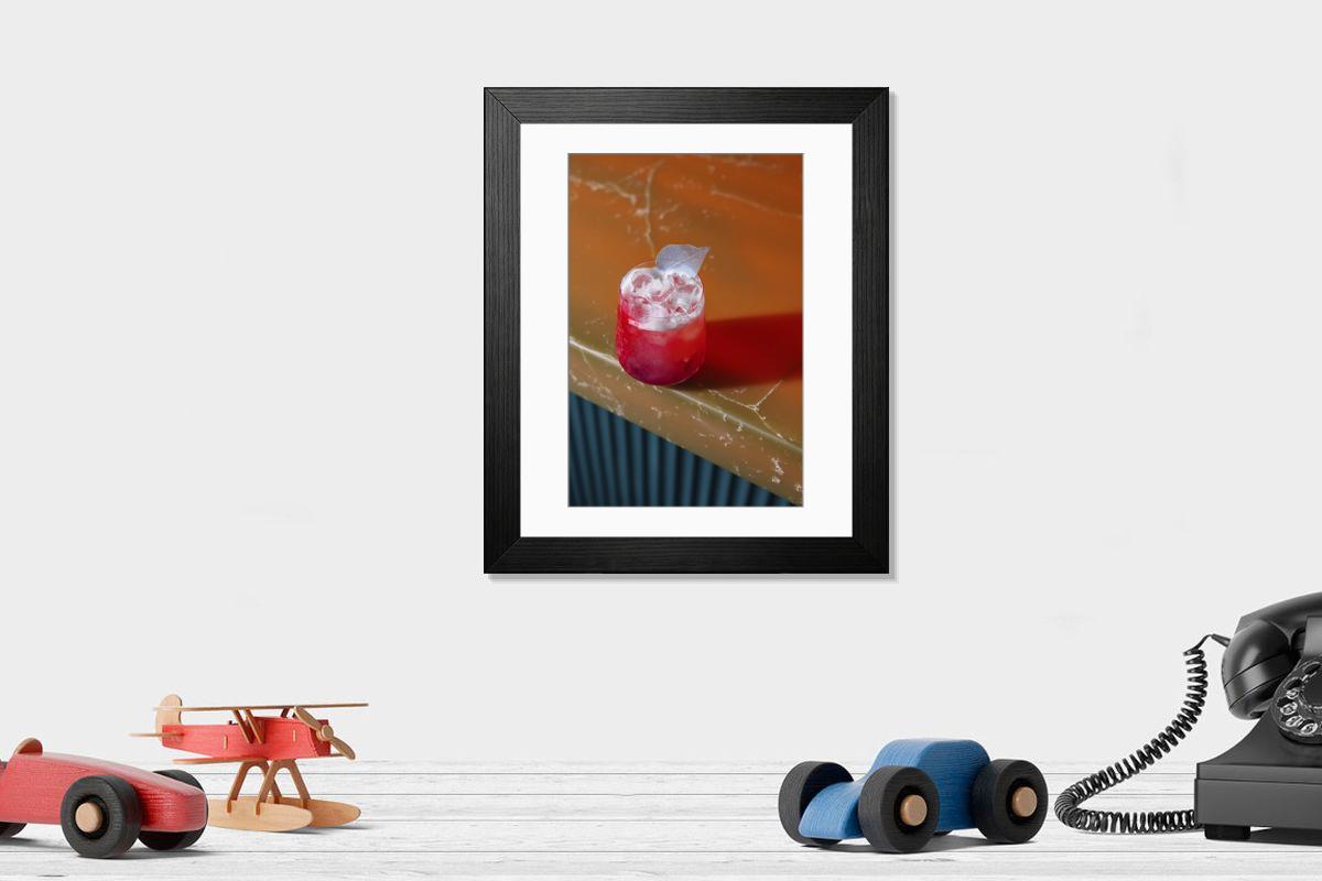 Shown hanging in a room: Modern 14"x12" (36x31cm)