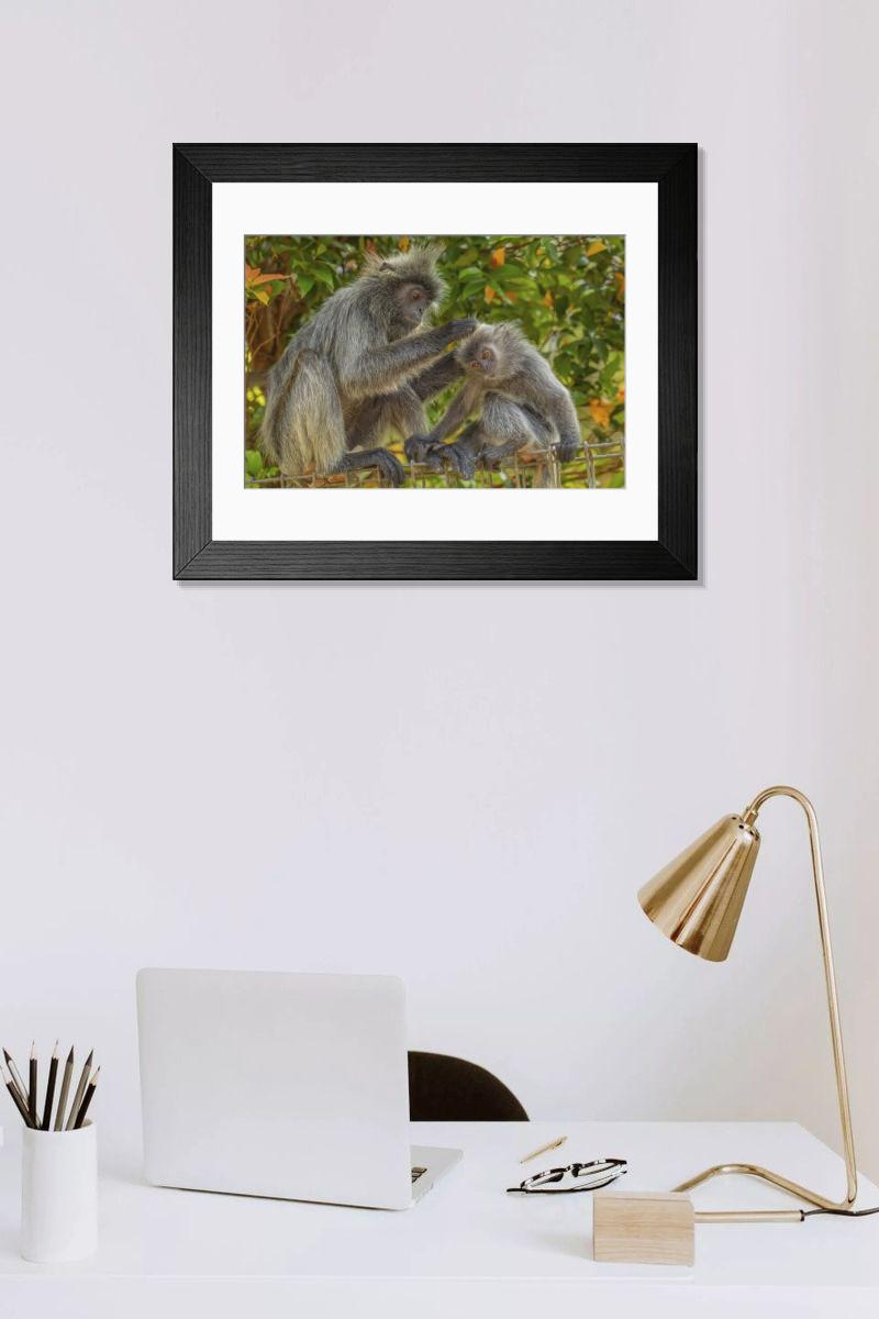 Shown hanging in a room: Modern 14"x12" (36x31cm)