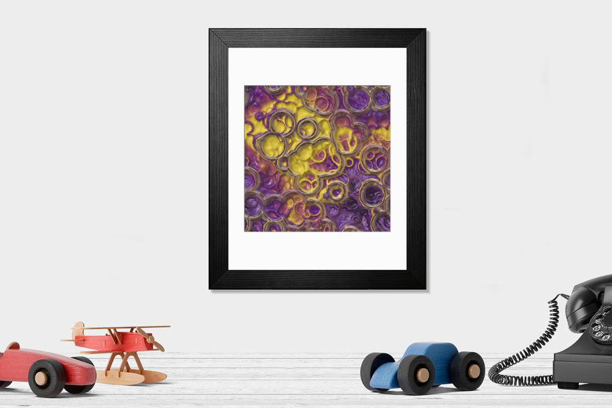 Shown hanging in a room: Modern 14"x12" (36x31cm)