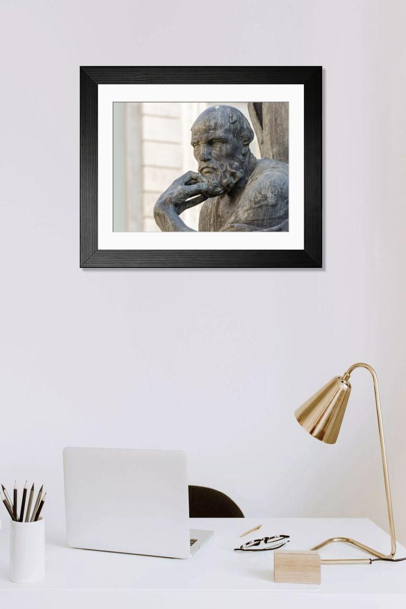 Shown hanging in a room: Modern 14"x12" (36x31cm)