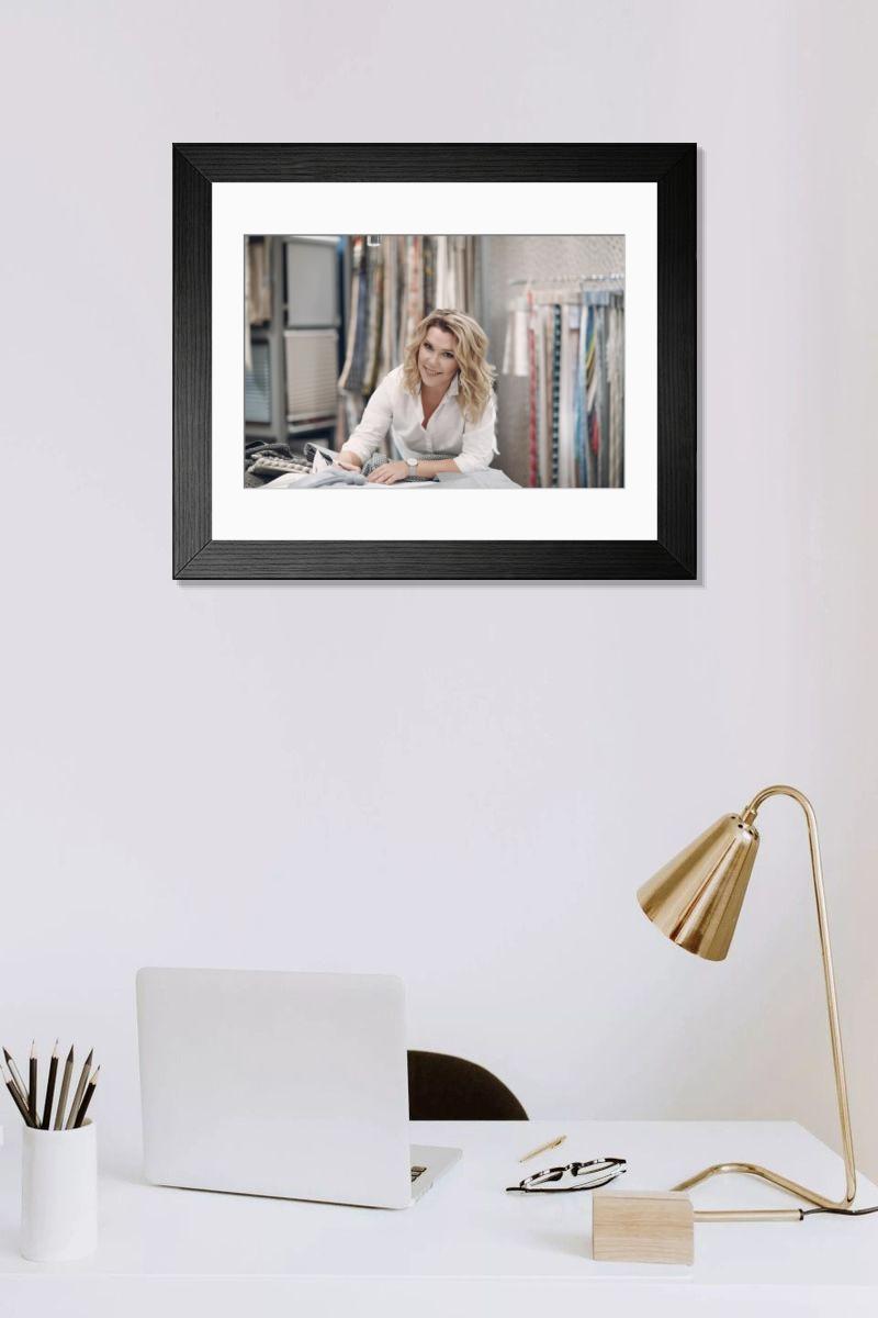 Shown hanging in a room: Modern 14"x12" (36x31cm)
