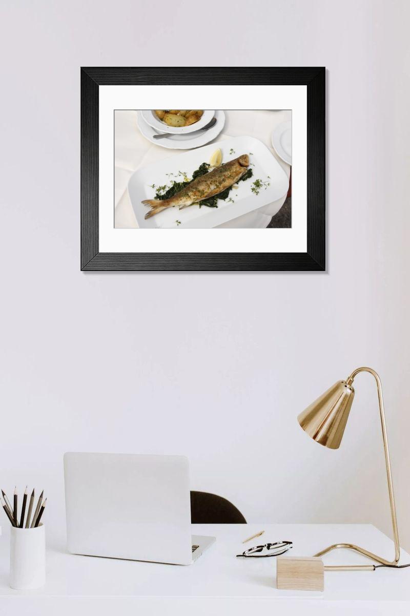 Shown hanging in a room: Modern 14"x12" (36x31cm)
