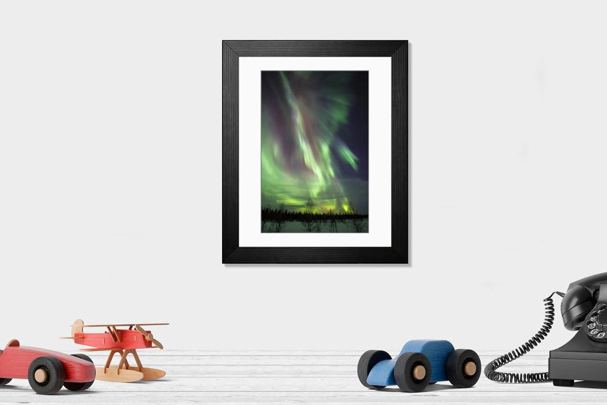 Shown hanging in a room: Modern 14"x12" (36x31cm)