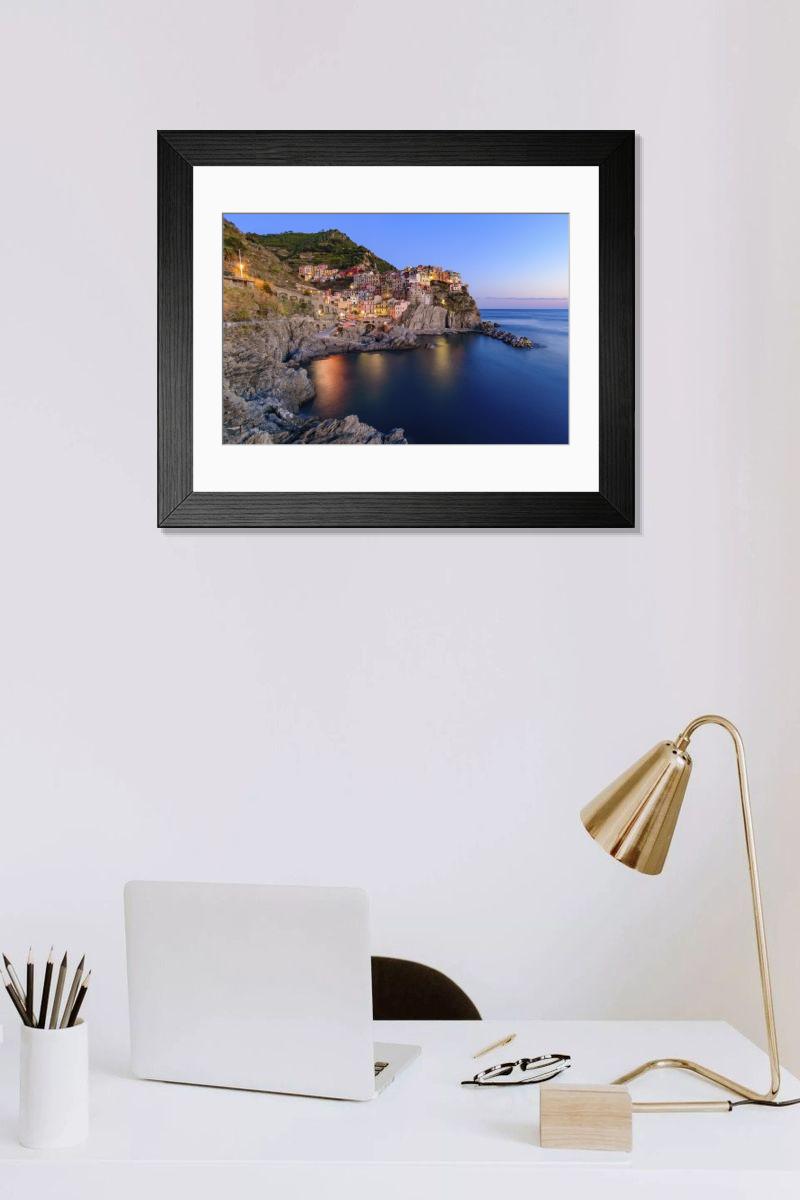 Shown hanging in a room: Modern 14"x12" (36x31cm)
