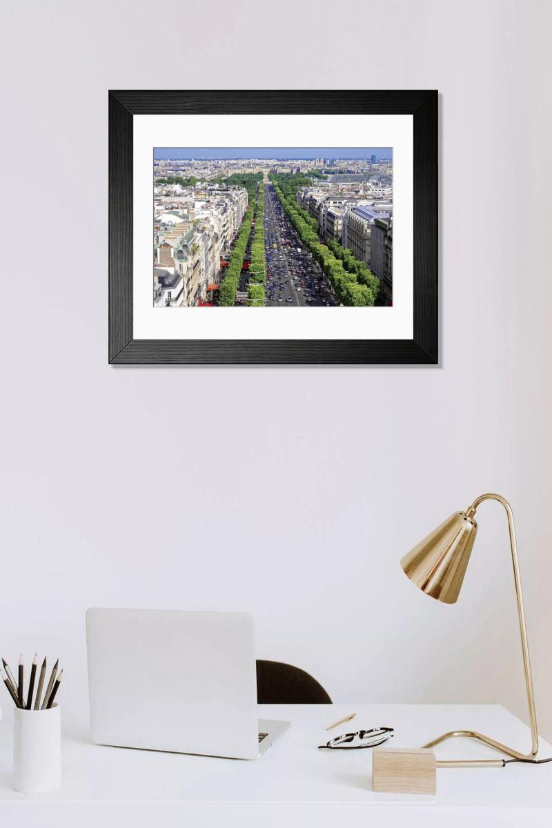 Shown hanging in a room: Modern 14"x12" (36x31cm)