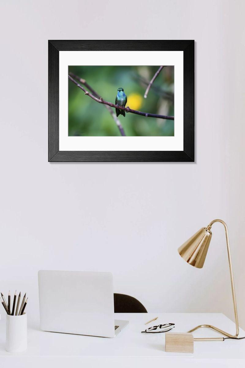 Shown hanging in a room: Modern 14"x12" (36x31cm)
