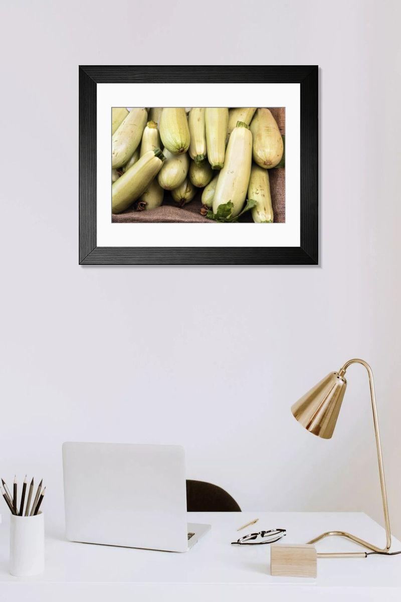 Shown hanging in a room: Modern 14"x12" (36x31cm)