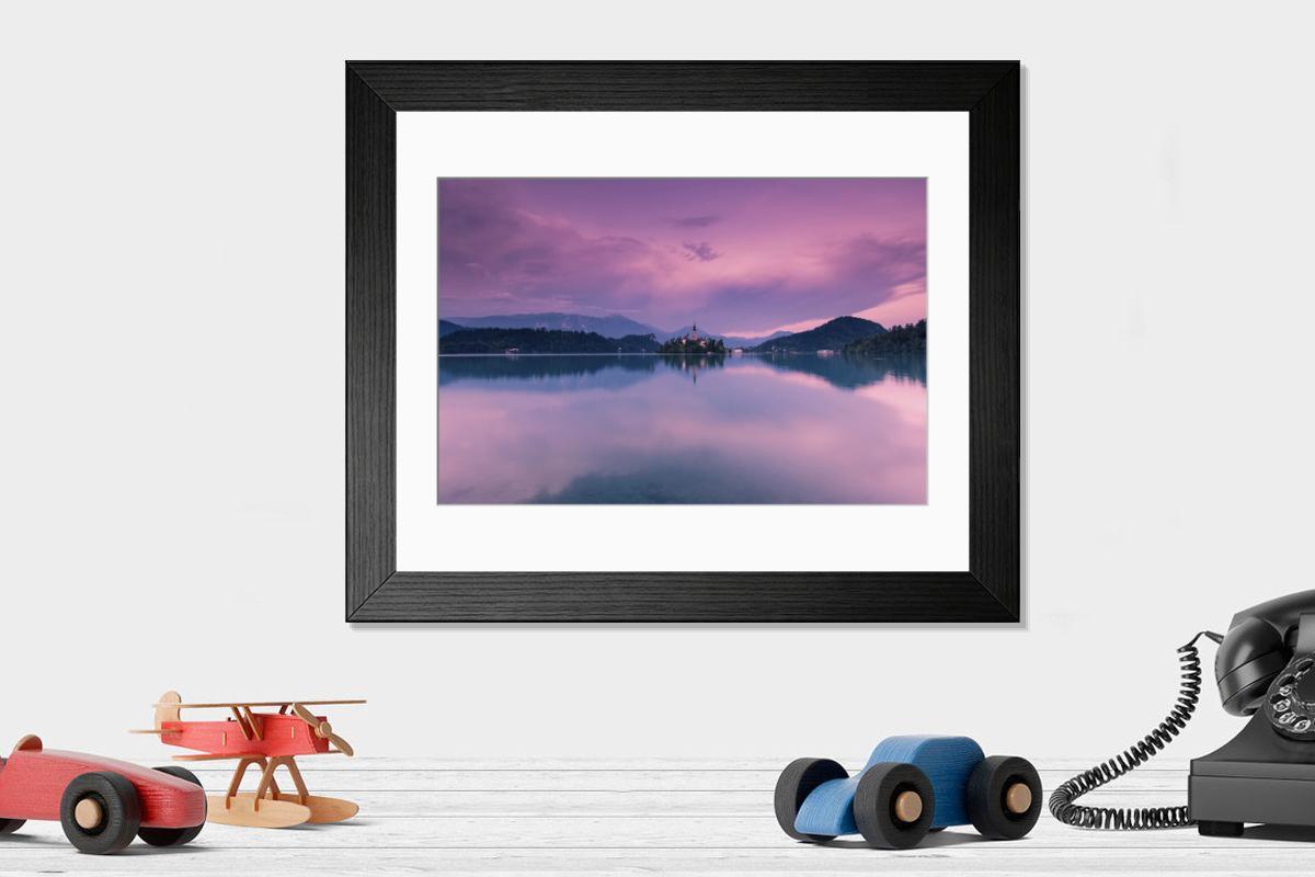 Shown hanging in a room: Modern 14"x12" (36x31cm)