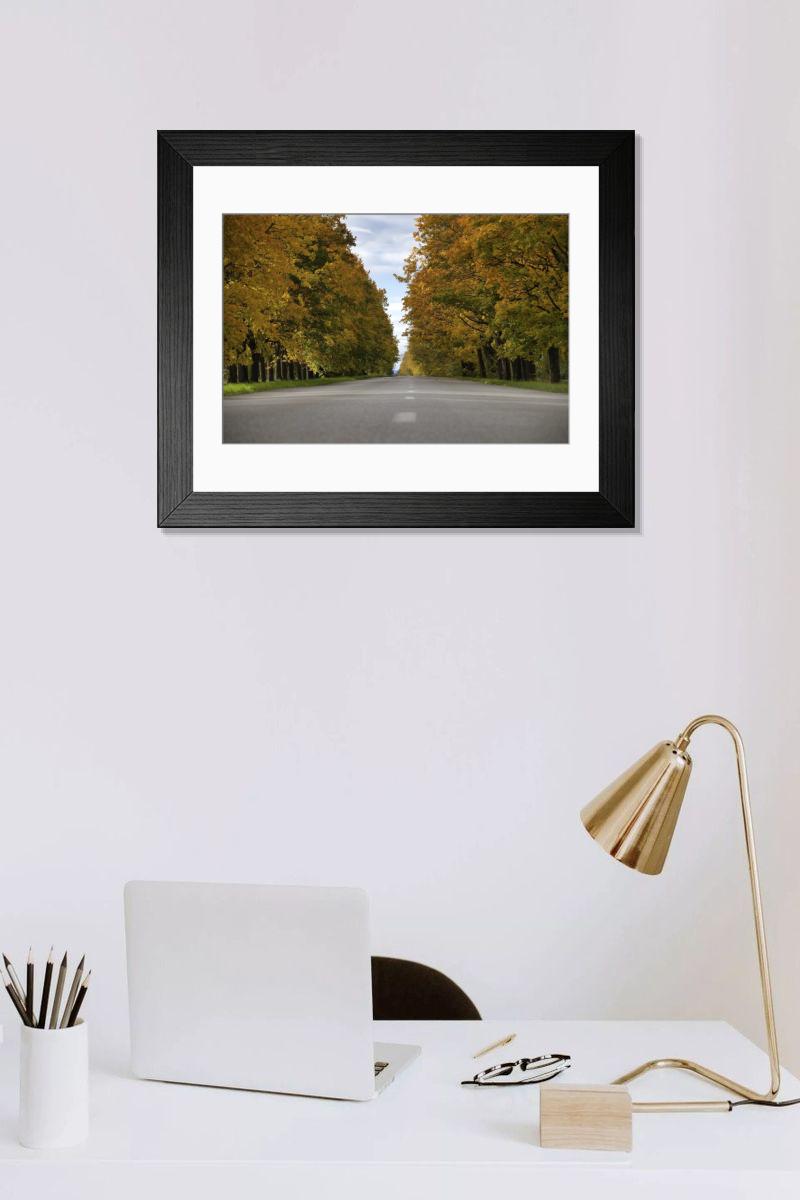 Shown hanging in a room: Modern 14"x12" (36x31cm)