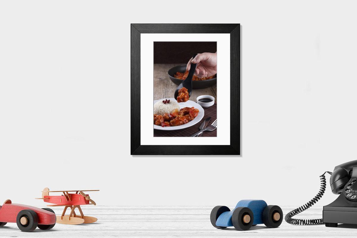 Shown hanging in a room: Modern 14"x12" (36x31cm)