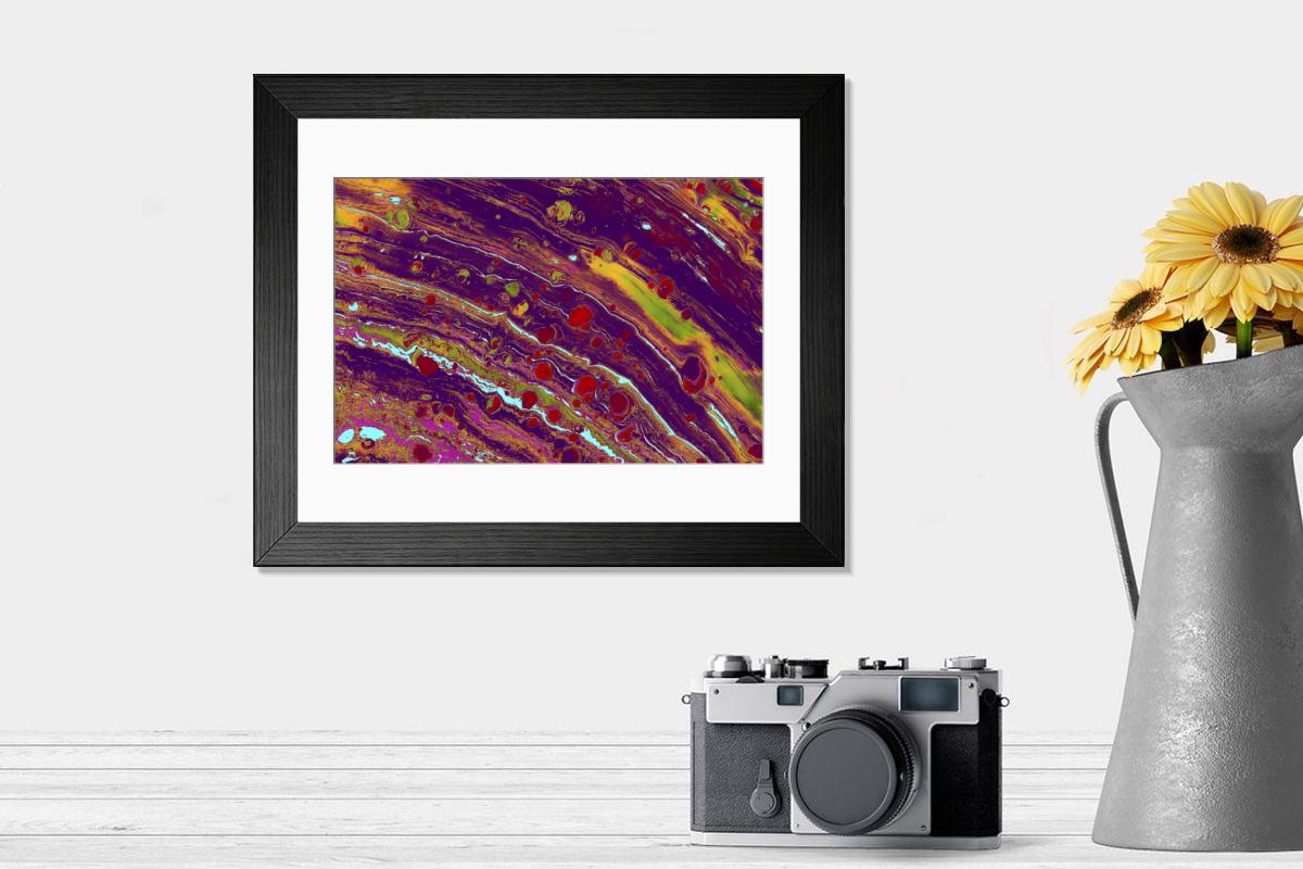Shown hanging in a room: Modern 14"x12" (36x31cm)