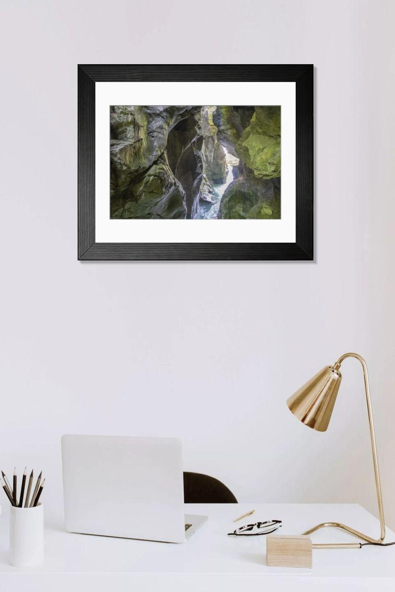 Shown hanging in a room: Modern 14"x12" (36x31cm)