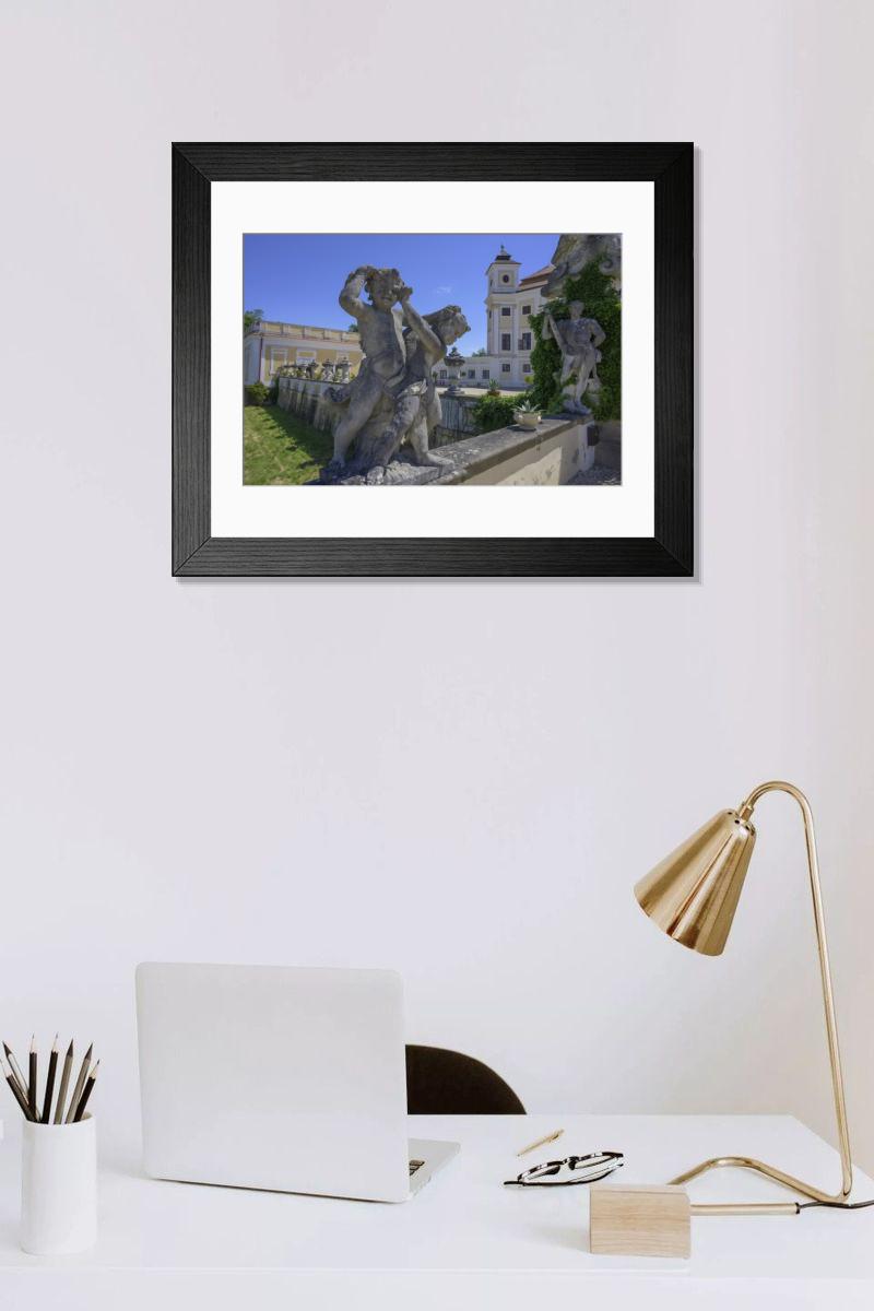 Shown hanging in a room: Modern 14"x12" (36x31cm)