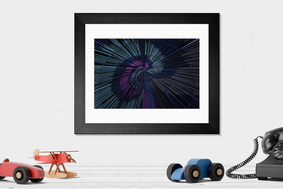 Shown hanging in a room: Modern 14"x12" (36x31cm)