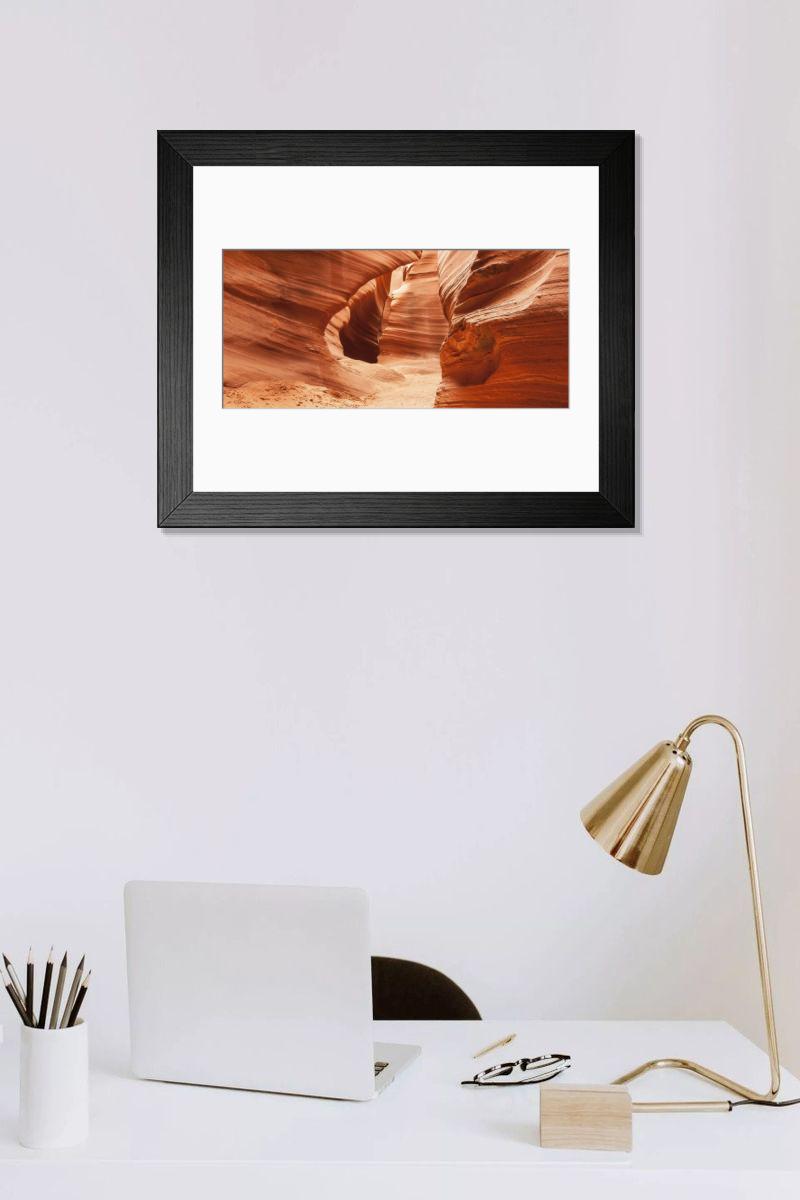 Shown hanging in a room: Modern 14"x12" (36x31cm)
