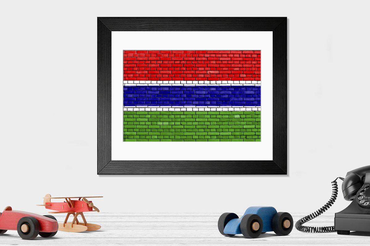Shown hanging in a room: Modern 14"x12" (36x31cm)