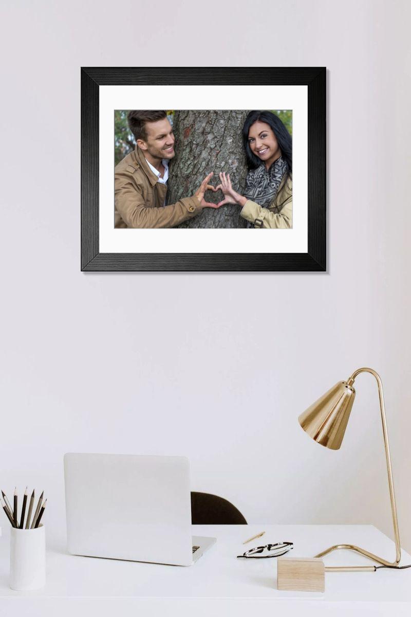 Shown hanging in a room: Modern 14"x12" (36x31cm)
