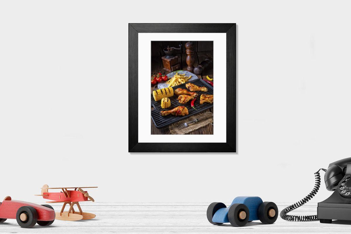 Shown hanging in a room: Modern 14"x12" (36x31cm)