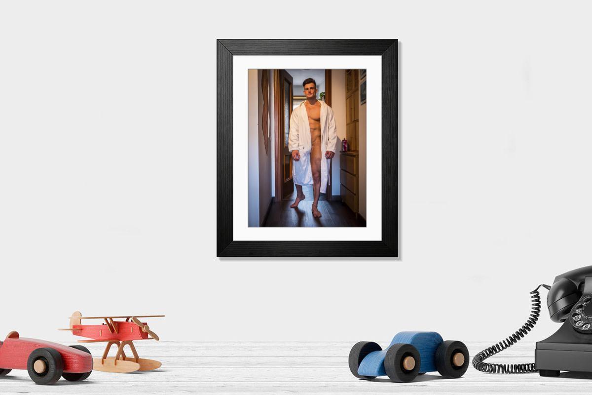 Shown hanging in a room: Modern 14"x12" (36x31cm)