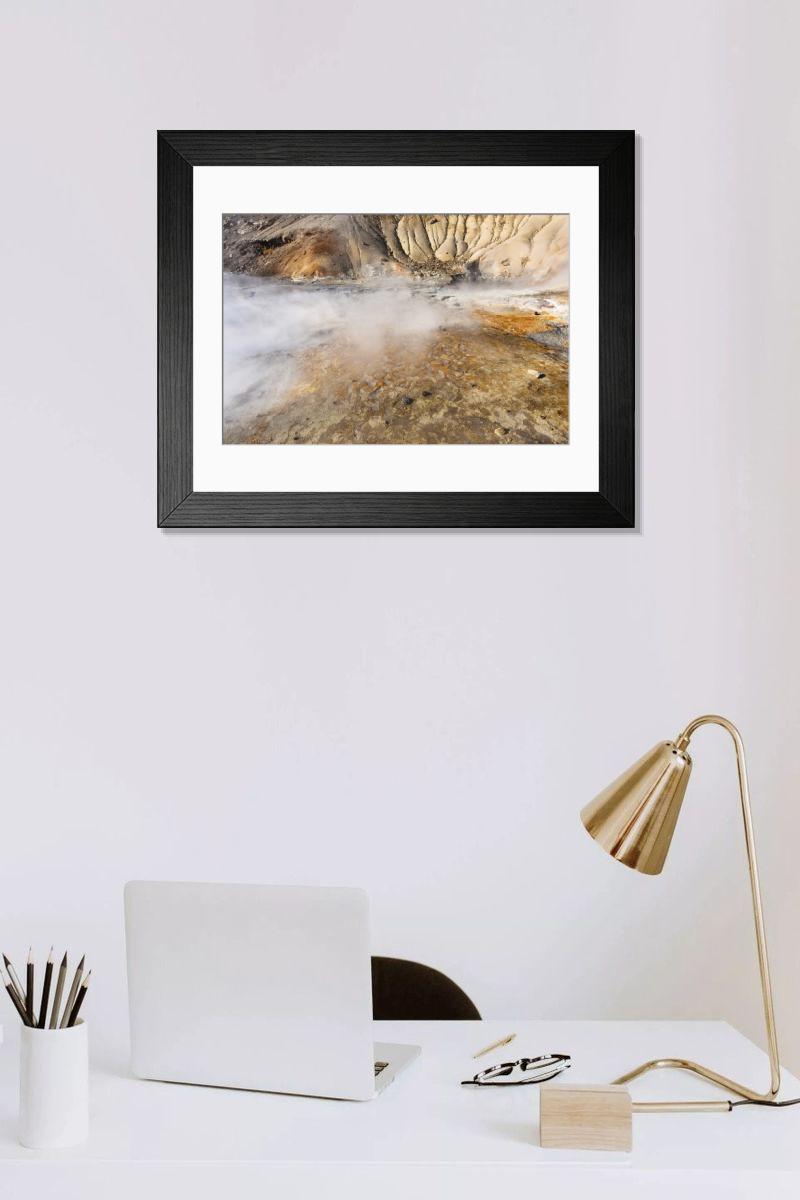 Shown hanging in a room: Modern 14"x12" (36x31cm)