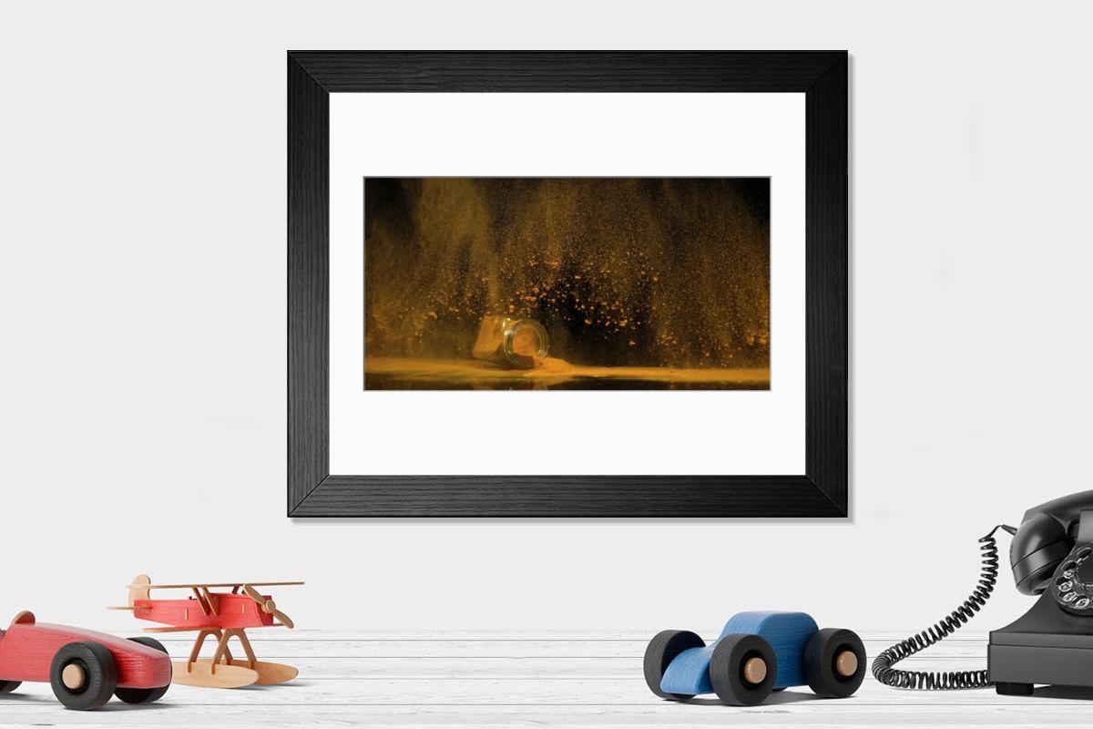 Shown hanging in a room: Modern 14"x12" (36x31cm)