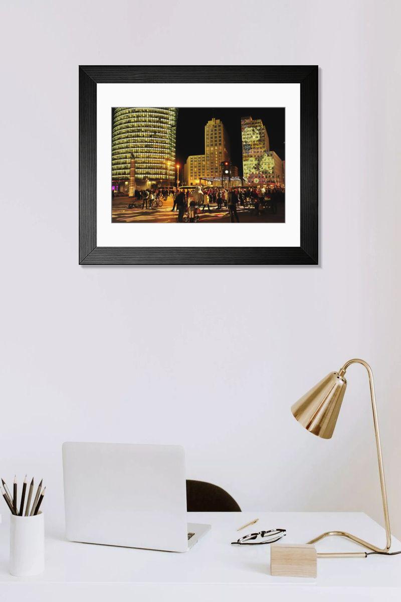 Shown hanging in a room: Modern 14"x12" (36x31cm)