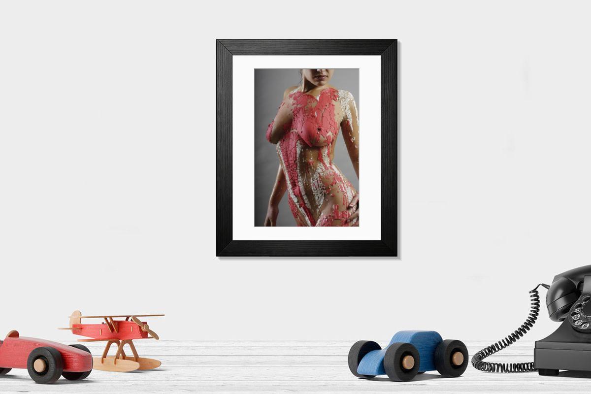 Shown hanging in a room: Modern 14"x12" (36x31cm)