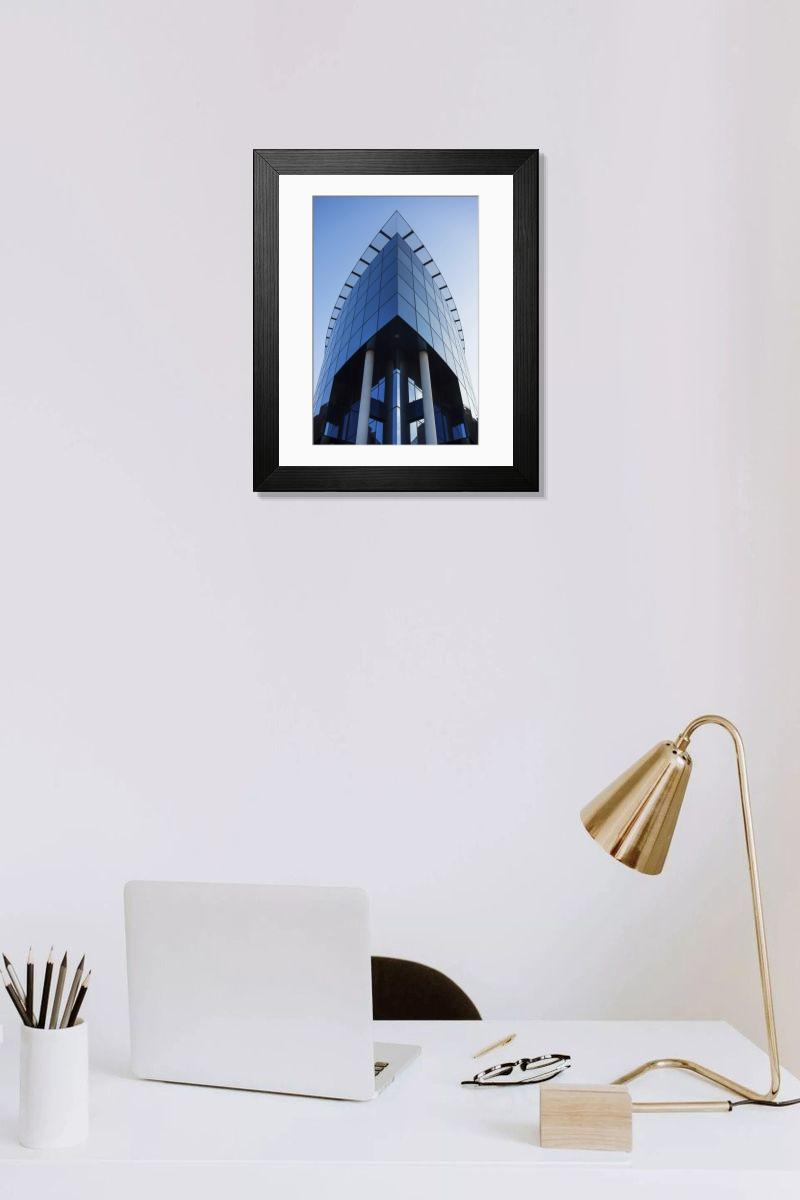 Shown hanging in a room: Modern 14"x12" (36x31cm)