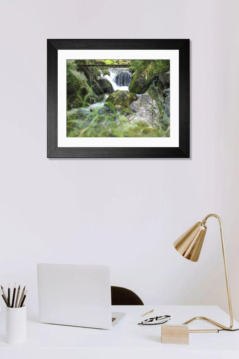 Shown hanging in a room: Modern 14"x12" (36x31cm)