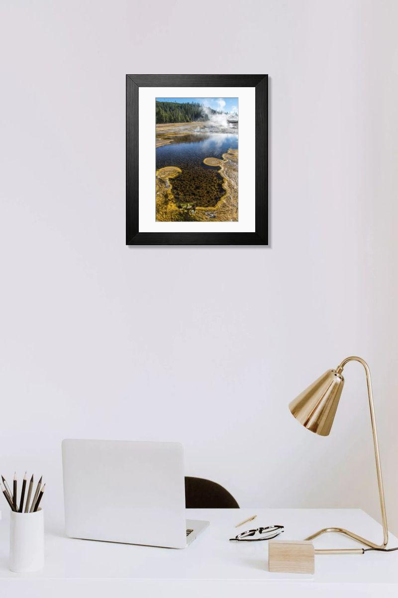 Shown hanging in a room: Modern 14"x12" (36x31cm)