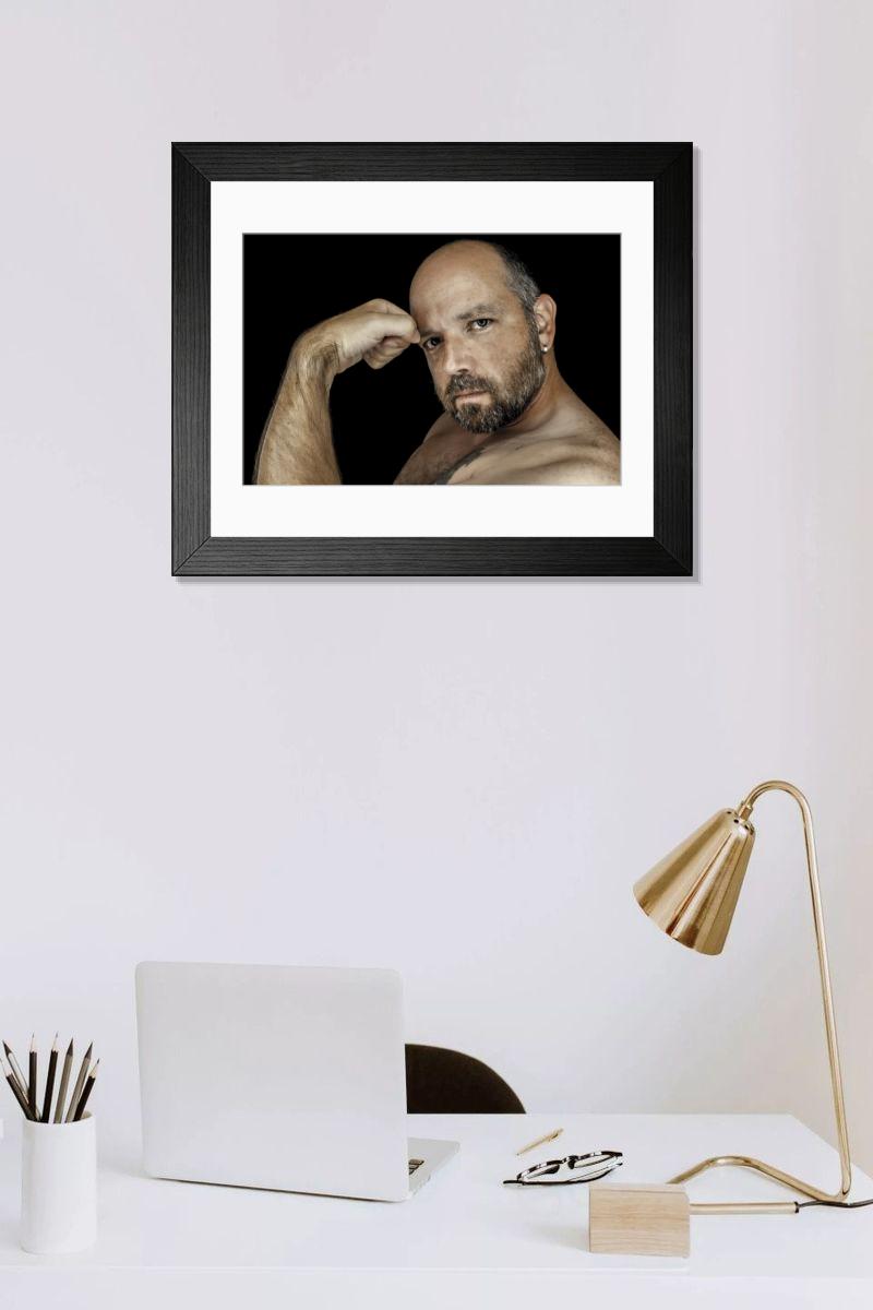 Shown hanging in a room: Modern 14"x12" (36x31cm)