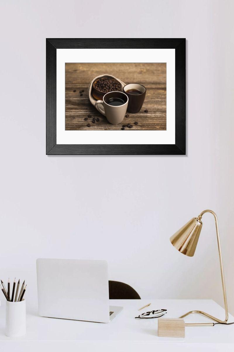 Shown hanging in a room: Modern 14"x12" (36x31cm)