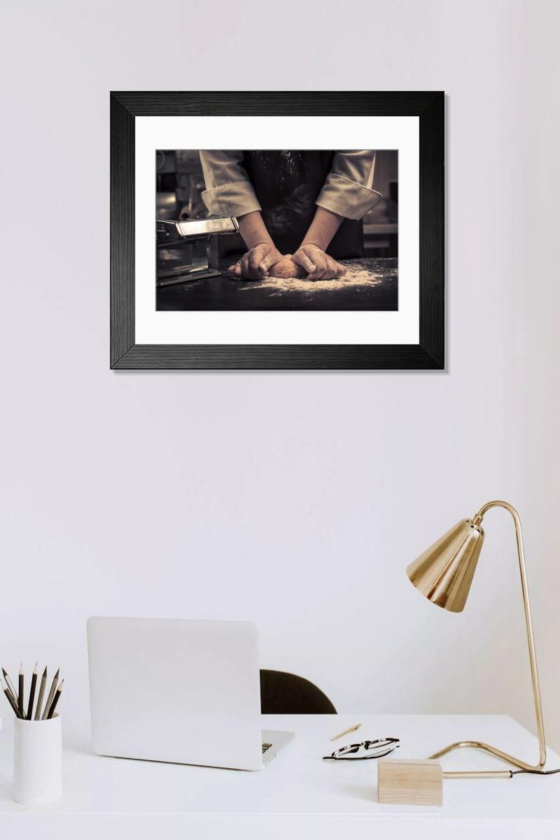 Shown hanging in a room: Modern 14"x12" (36x31cm)