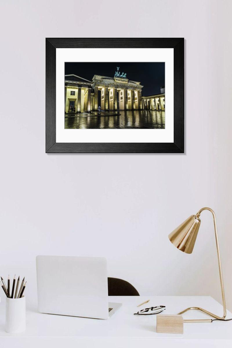Shown hanging in a room: Modern 14"x12" (36x31cm)