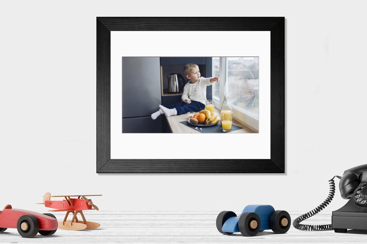 Shown hanging in a room: Modern 14"x12" (36x31cm)