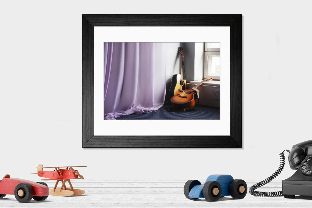 Shown hanging in a room: Modern 14"x12" (36x31cm)