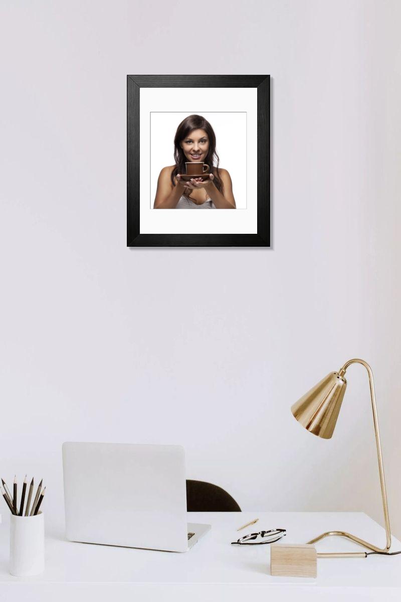 Shown hanging in a room: Modern 14"x12" (36x31cm)