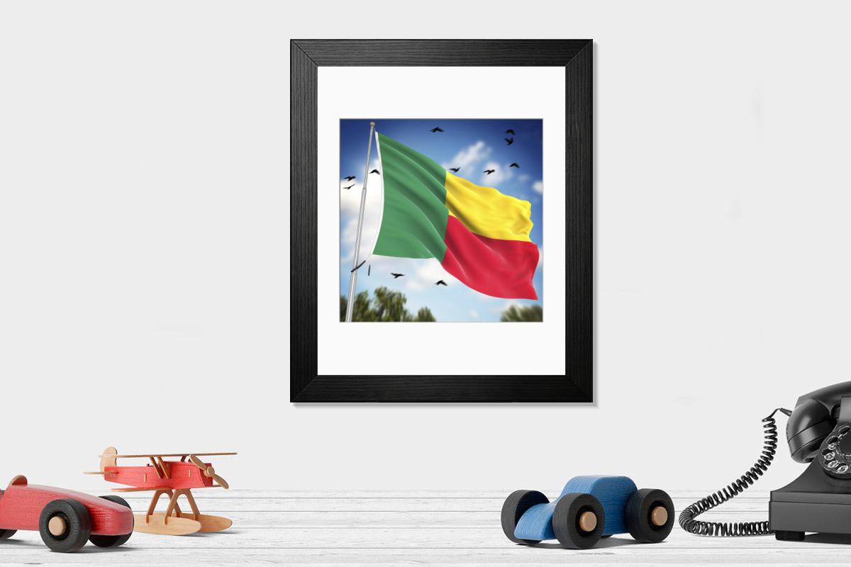 Shown hanging in a room: Modern 14"x12" (36x31cm)