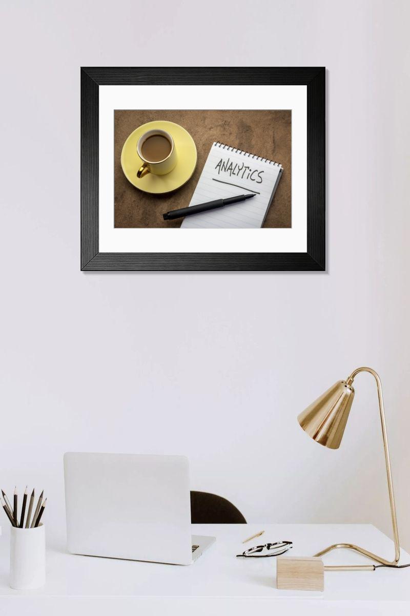 Shown hanging in a room: Modern 14"x12" (36x31cm)