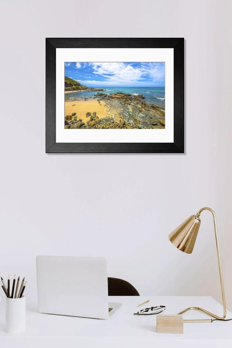 Shown hanging in a room: Modern 14"x12" (36x31cm)